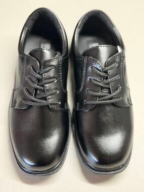NEW! 10M Stacy Adams Austin Boys Lace-Up Oxford Shoe Black